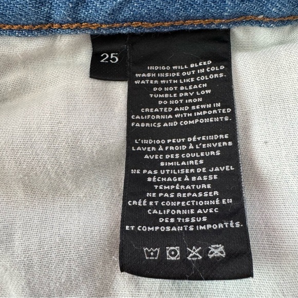 J Brand Ivy Slouchy High Rise Straight Leg Baggy Crop Jeans Step Hem Size 25 - Picture 10 of 10